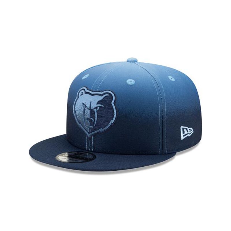 NBA Memphis Grizzlies Back Half 9Fifty Snapback (KAV7999) - Blue New Era Caps